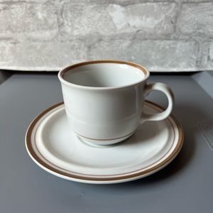 COLONIAL Stoneware CUP and SAUCER  Made in Japan. Colonial Stoneware